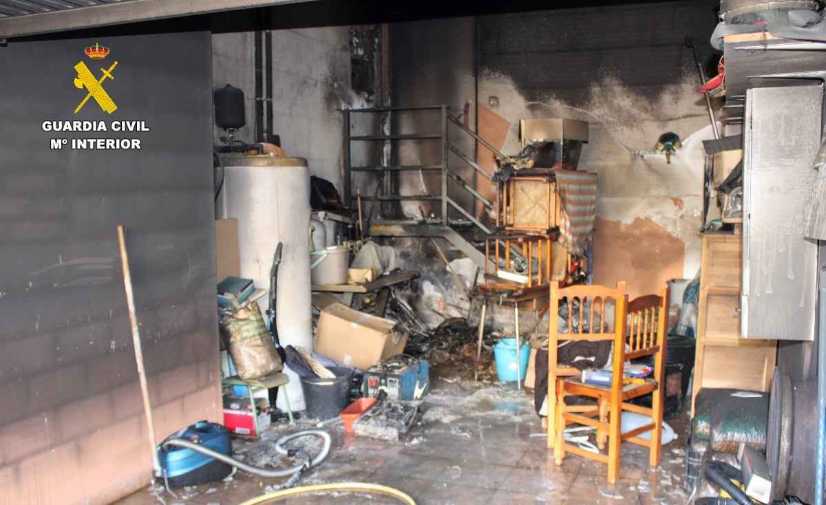 Interior de la vivienda en la localidad albaceteña de Higueruela