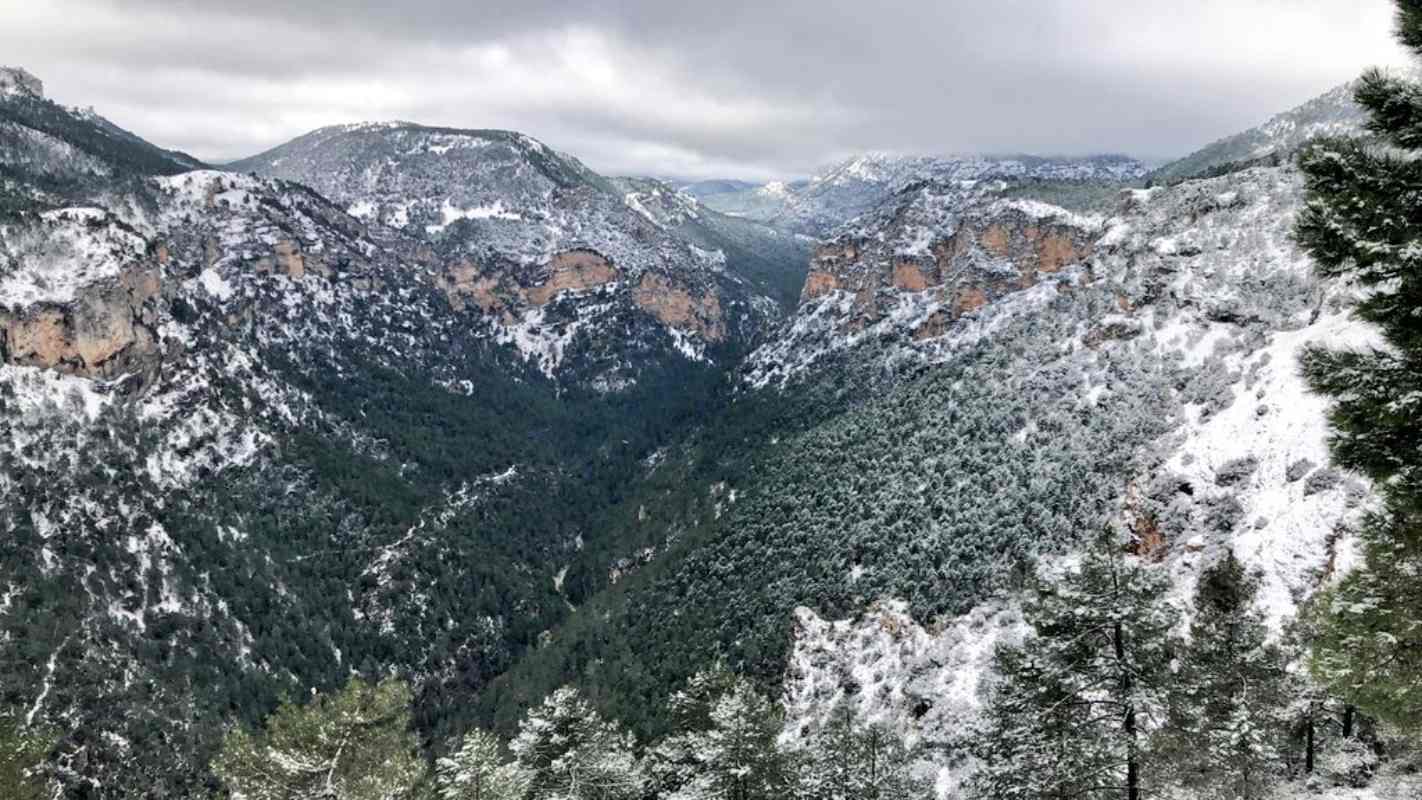 Paisaje en Calares del Mundo y Sima, en la linde entre Albacete y Jaén. Foto: @meteohellin (Germán Sánchez).