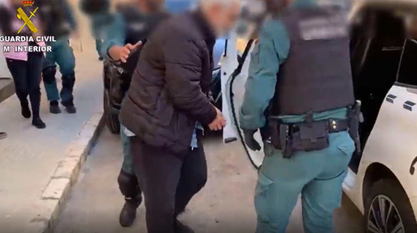 Imagen de una de las detenciones de la operación Jaque Mate.