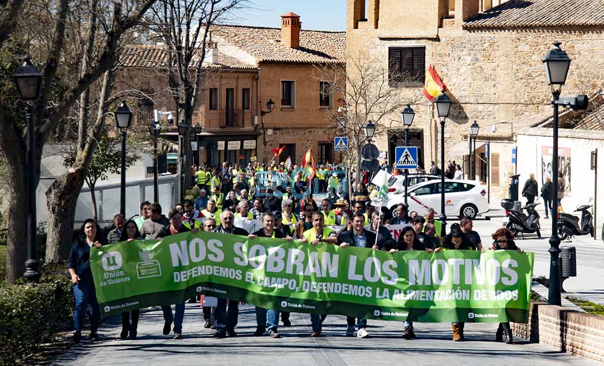 Manifestación de agricultores en Toledo