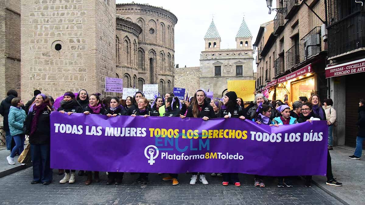 Manifestación del 8M en Toledo en 2024. Foto: ENCLM / Rebeca Arango