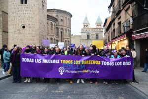 Manifestación del 8M en Toledo en 2024. Foto: ENCLM / Rebeca Arango