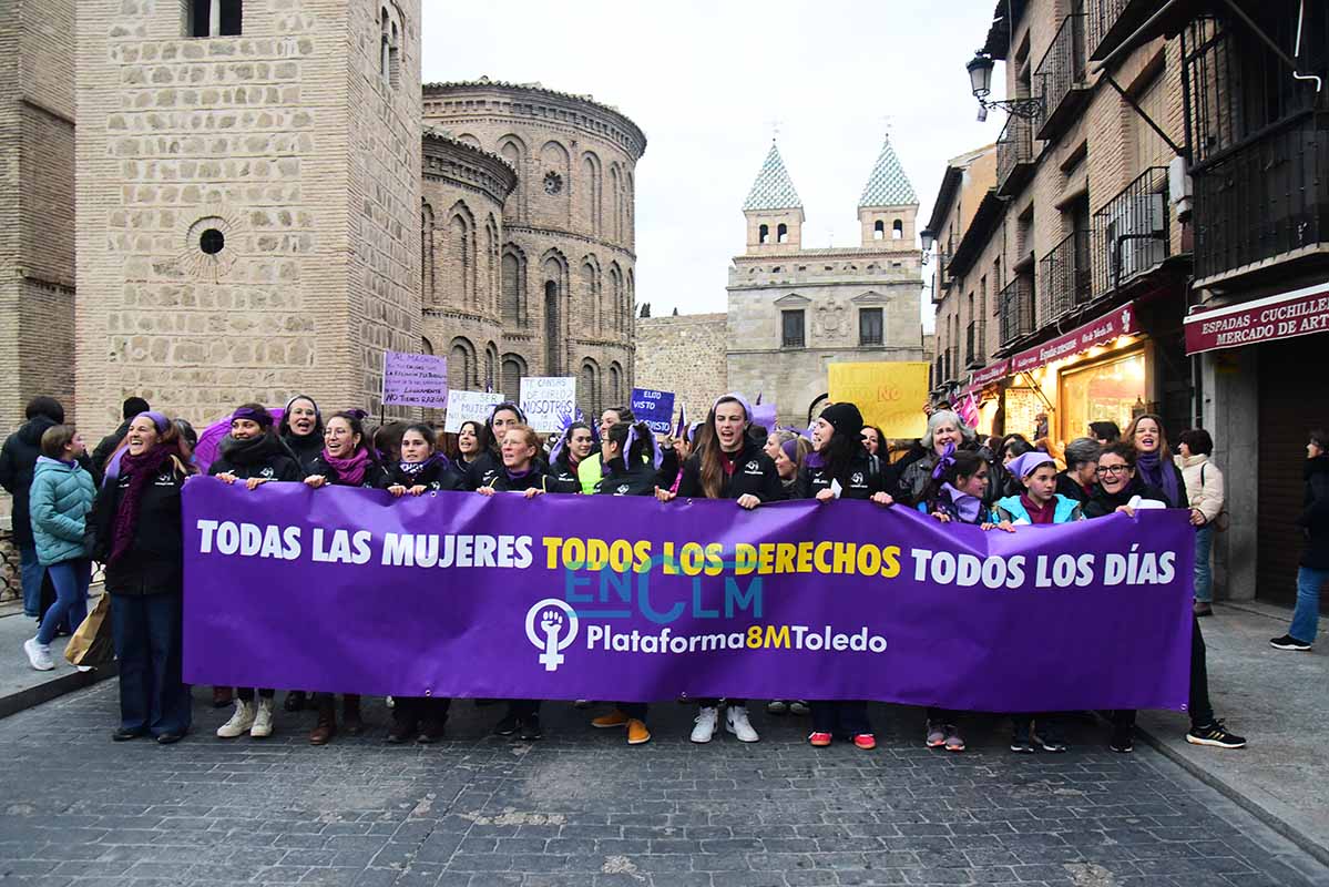 Manifestación del 8M en Toledo en 2024. Foto: ENCLM / Rebeca Arango