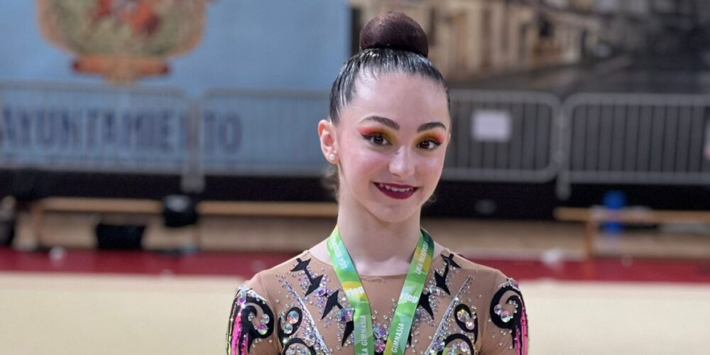 Sandra Martínez. medalla de oro en el ejercicio de cuerda.