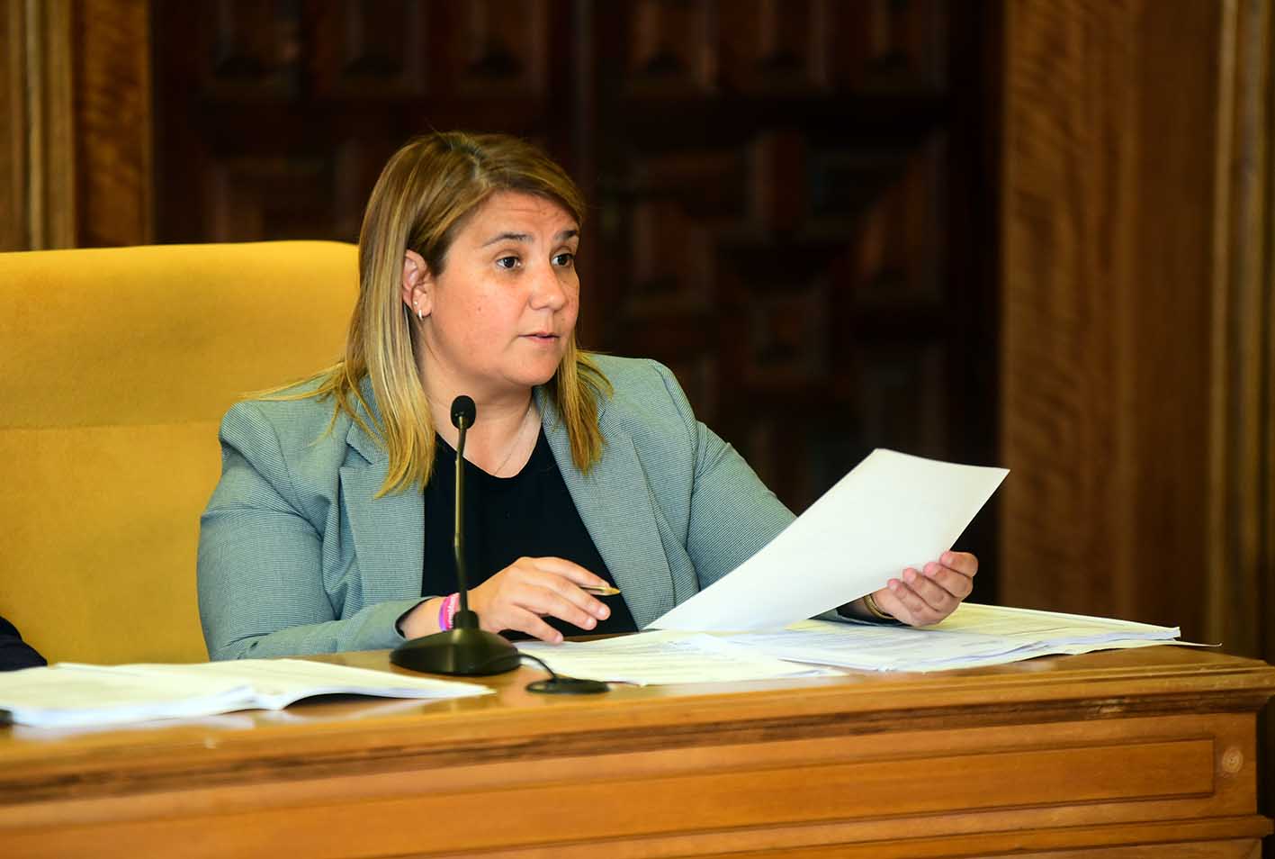 Tita García Élez, portavoz del PSOE en la Diputación de Toledo