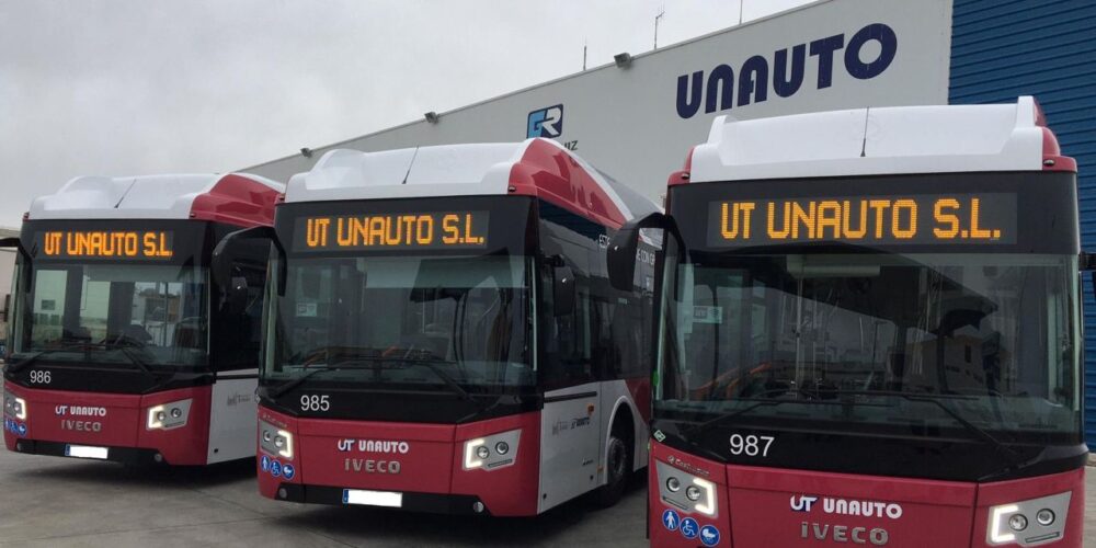 En la foto, autobuses de Toledo.