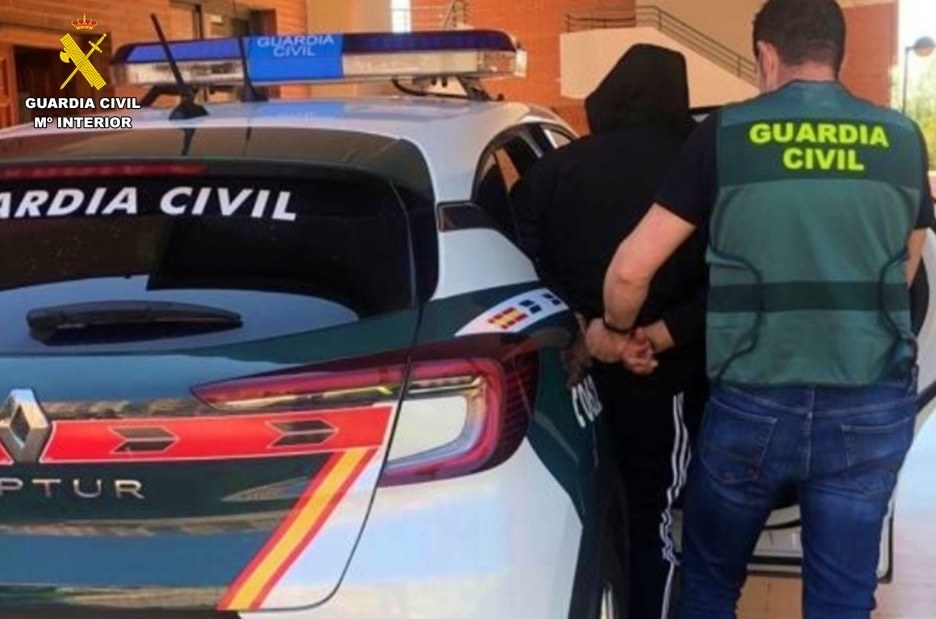 Imagen de uno de los detenidos en la operación