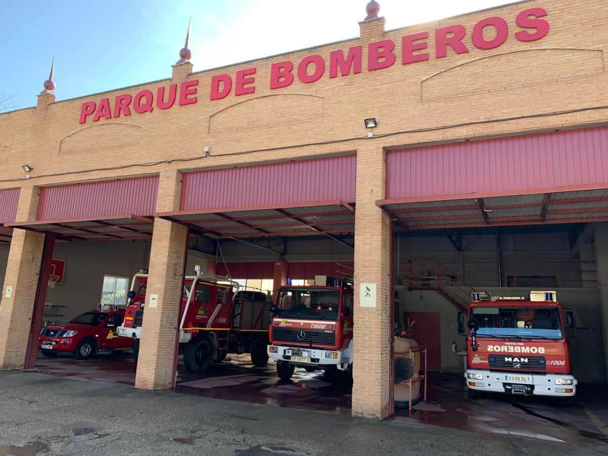 Imagen del parque de bomberos de Almadén