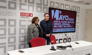 Paco de la Rosa y Patricia Ruiz presentaron las manifestaciones del 1 de Mayo.