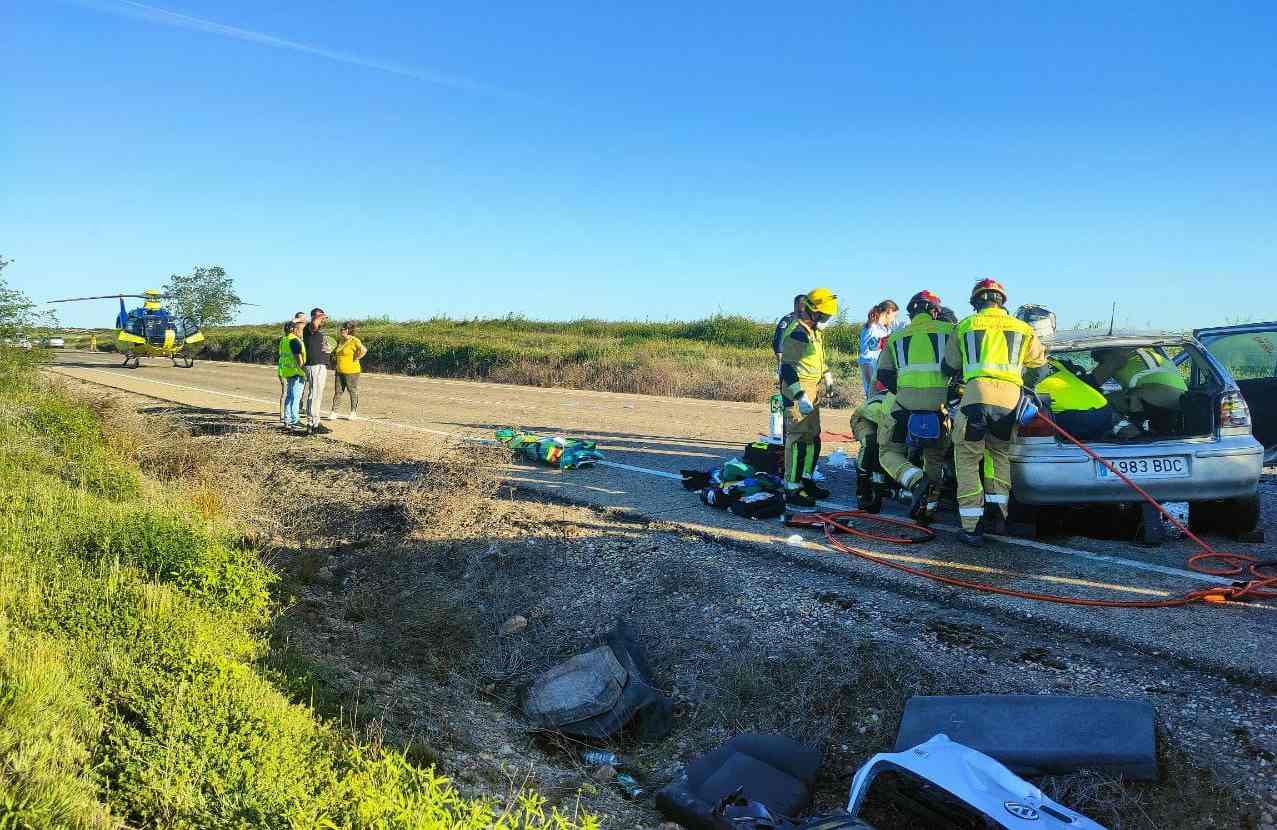 Accidente en Villasequilla de La Sagra (Toledo). Foto: Cruz Ruiz.