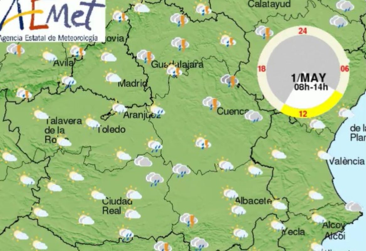 Predicción de la Aemet para los próximos días.