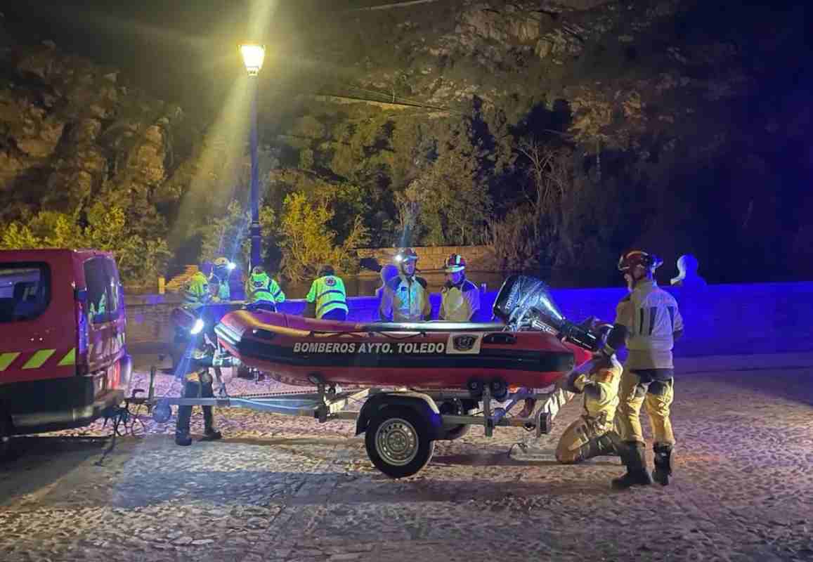 Imagen del rescate del cuerpo de los bomberos de Toledo.