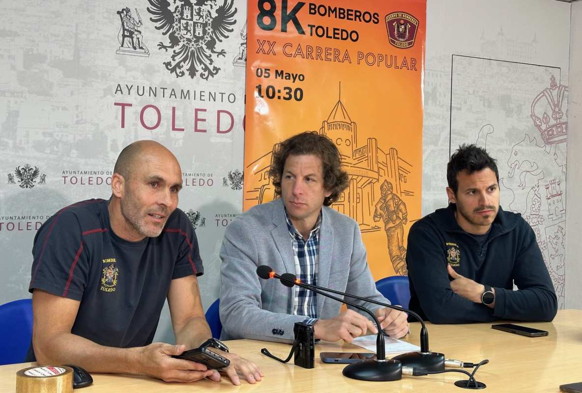 Presentación de la carrera de los bomberos de Toledo.