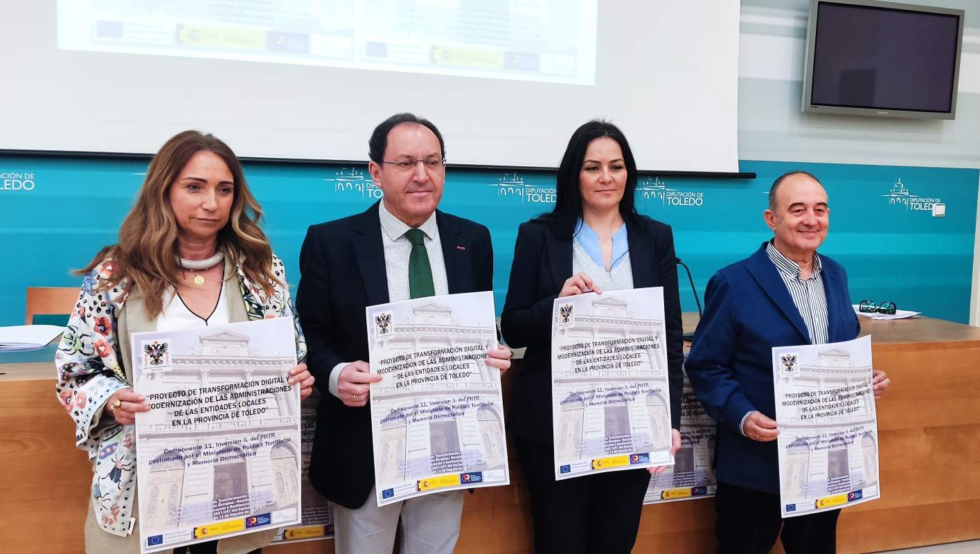 Presentación del Proyecto de Transformación Digital y Modernización de las Entidades Locales en la provincia de Toledo.