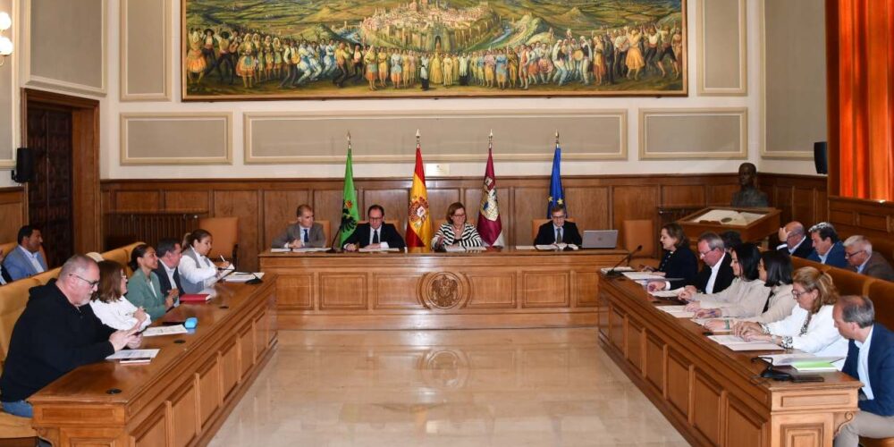 Un momento en el Pleno ordinario de la Diputación de Toledo.