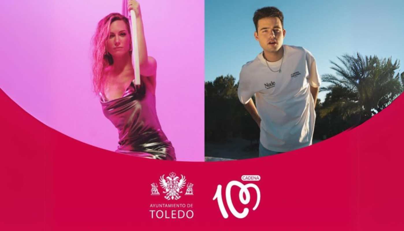 Edurne y Depol, en los Conciertos de Cadena 100 en el Corpus de Toledo.