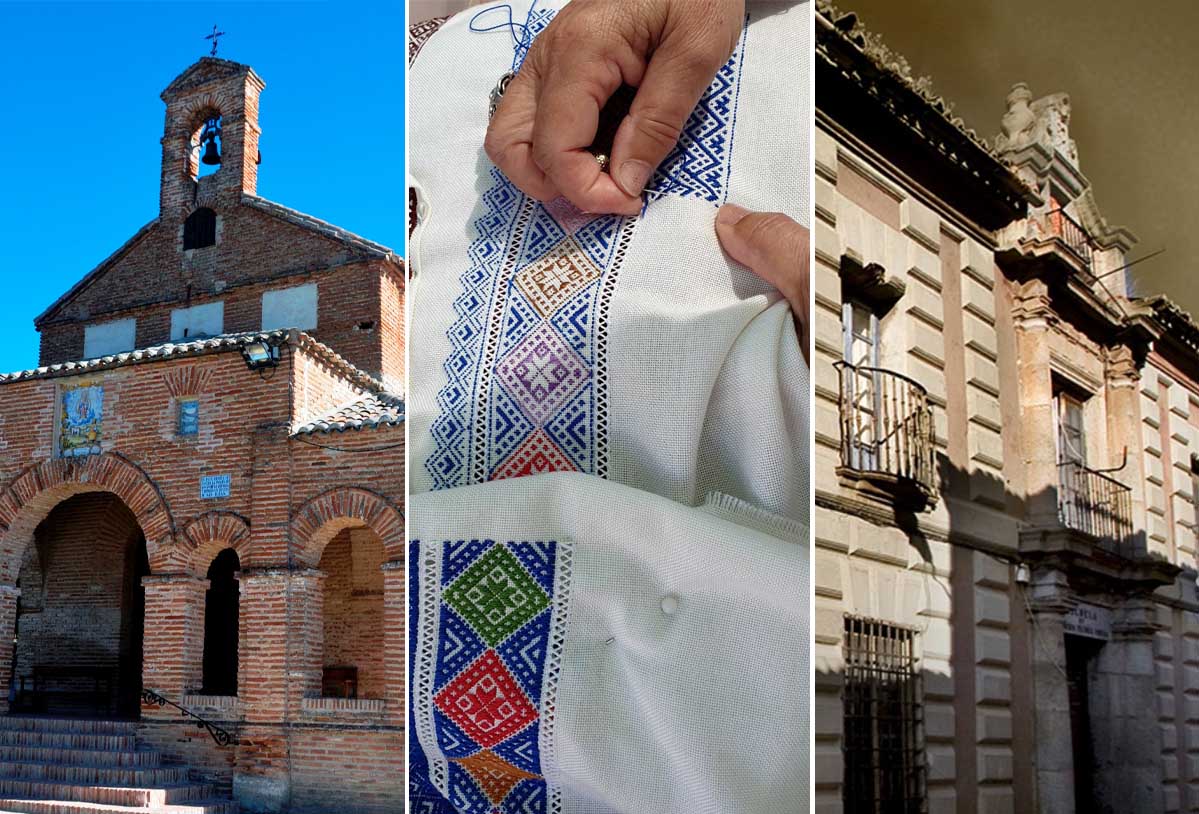 Ermita de Cebolla, tejidillo de Navalcán y Casa Academia de Minas de Almadén