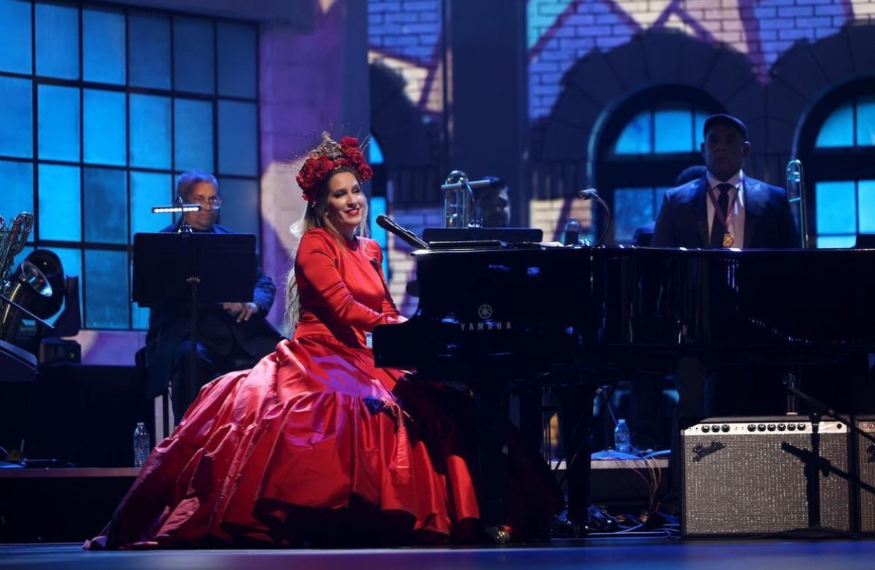 María Toledo, durante su actuación en los "Latin Grammy".
