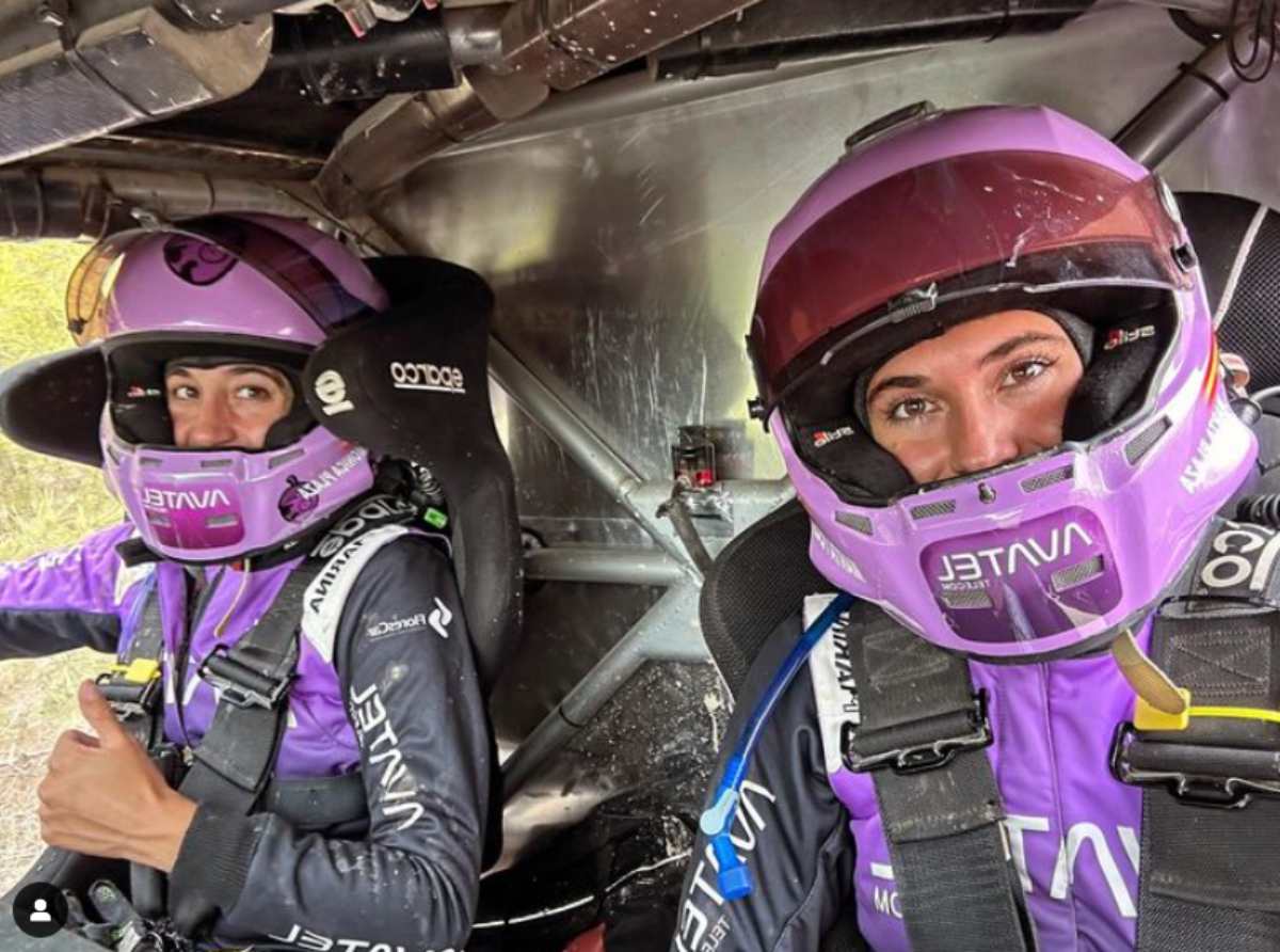 Mónica y Marta Plaza en el Rally TT de Cuenca.