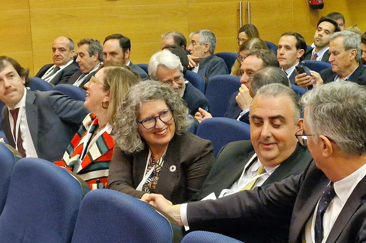 La consejera Mercedes Gómez. en la reunión del Consejo Nacional, del Agua.