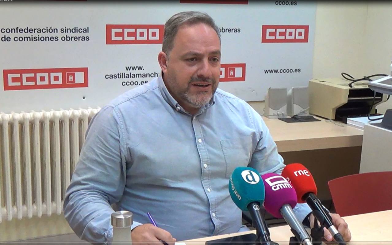 El secretario general de CCOO Toledo, Federico Pérez