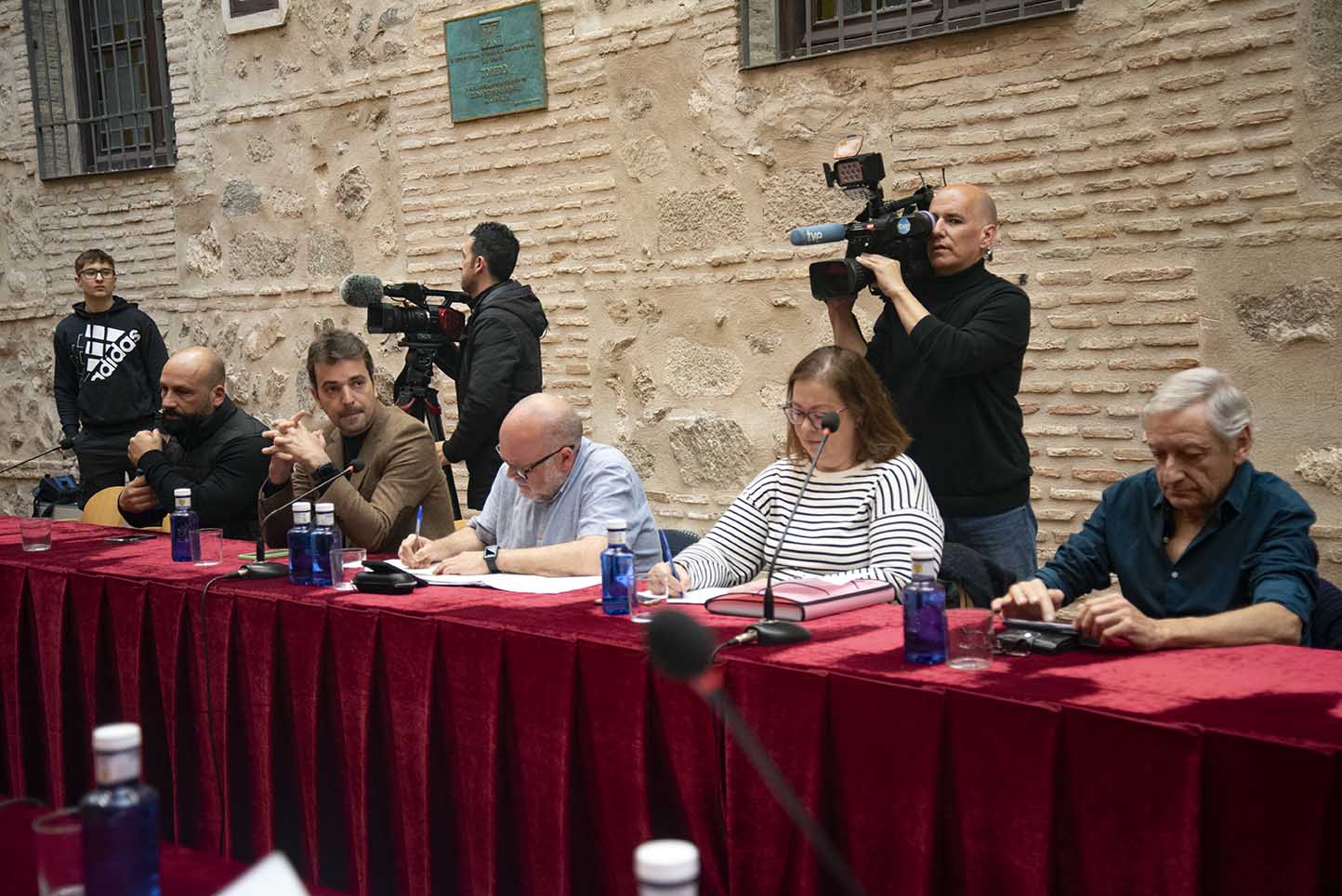 Miembros del PSOE en la reunión del Tajo