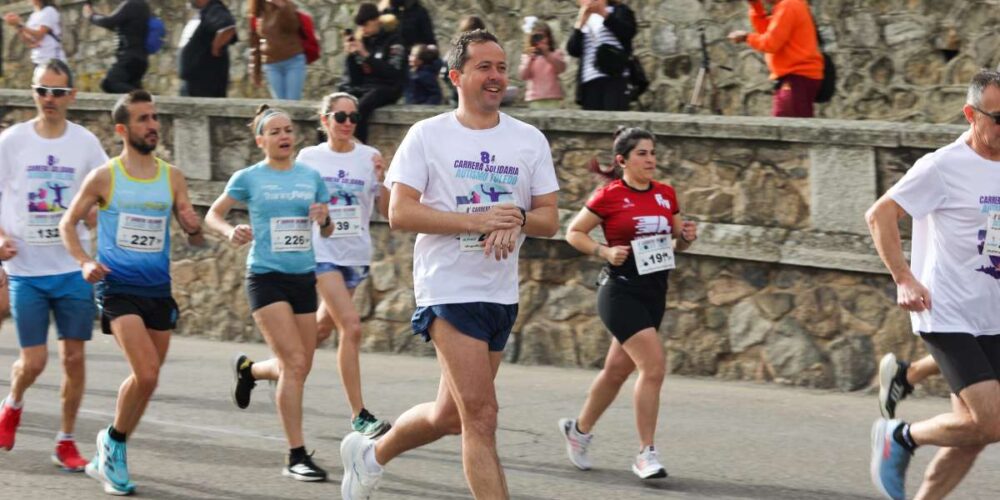 Carlos Velázquez, en plena Carrera Solidaria por el Autismo.