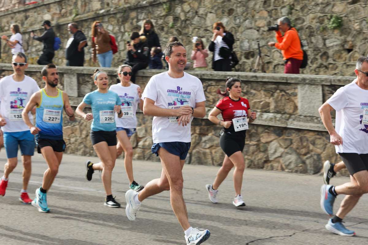 Carlos Velázquez, en plena Carrera Solidaria por el Autismo.