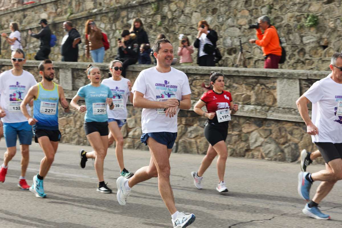 Carlos Velázquez, en plena Carrera Solidaria por el Autismo.