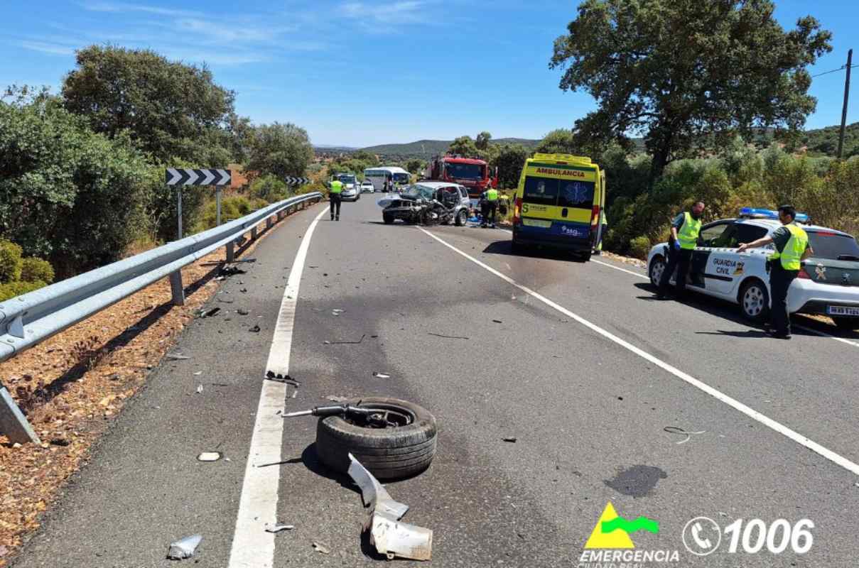 Imagen del accidente de Picón (Ciudad Real).