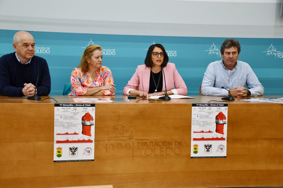 Presentación de la VI Marcha Ciclista Menasalbas-Montes de Toledo.