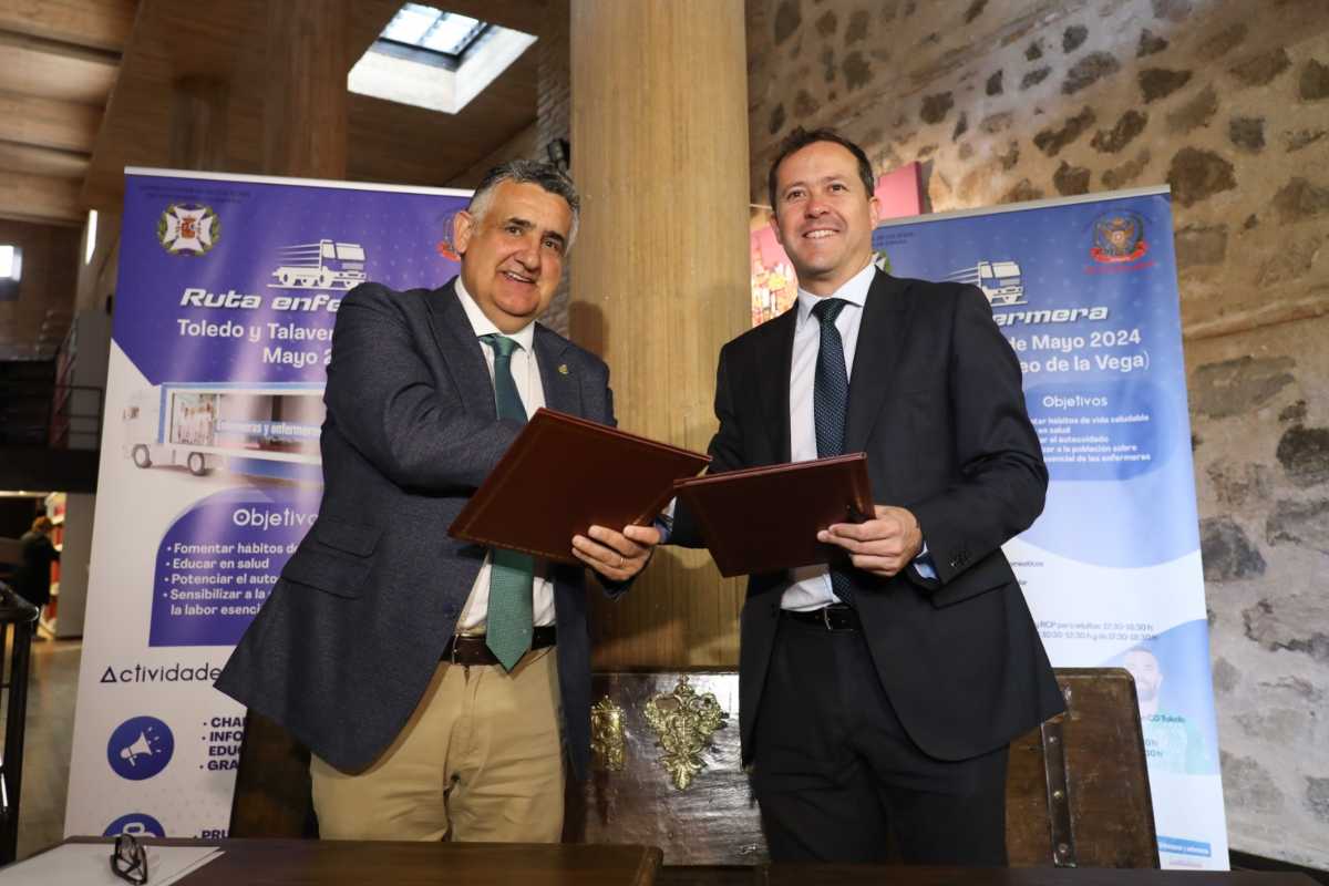 firma del convenio de cesión de documentos históricos con el Colegio de Enfermería de Toledo