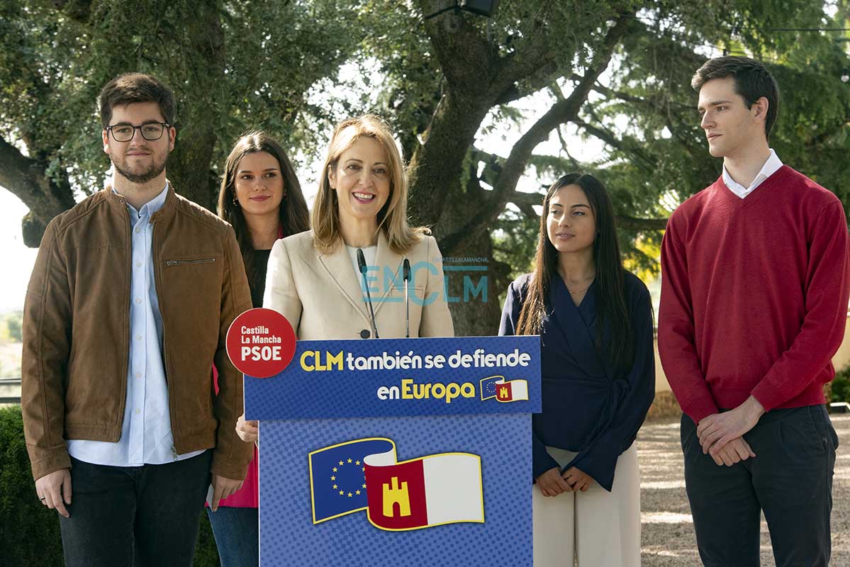 Cristina Maestre, en la presentación de la lista del PSOE CLM a las elecciones europeas.