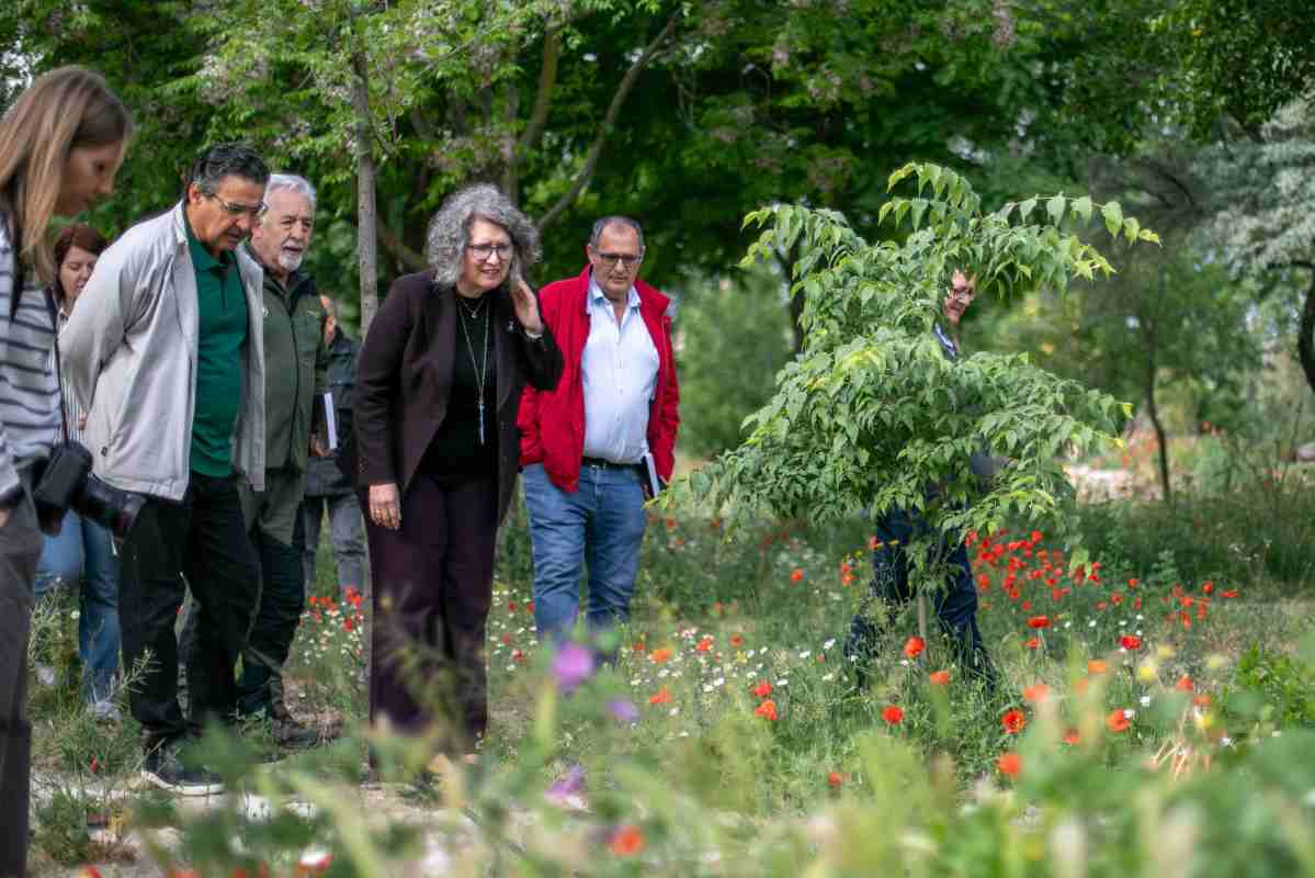 La consejera de Desarrollo Sostenible, Mercedes Gómez, visita las obras de adecuación del Vivero Central de Toledo.