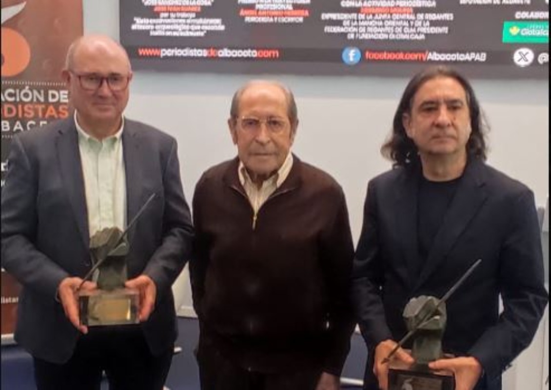 Agustín Lozano acudía el pasado 20 de abril a la entrega de premios del colectivo de periodistas de Albacete.