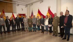 Inauguración de la exposición "Banderas históricas de España" en Talavera