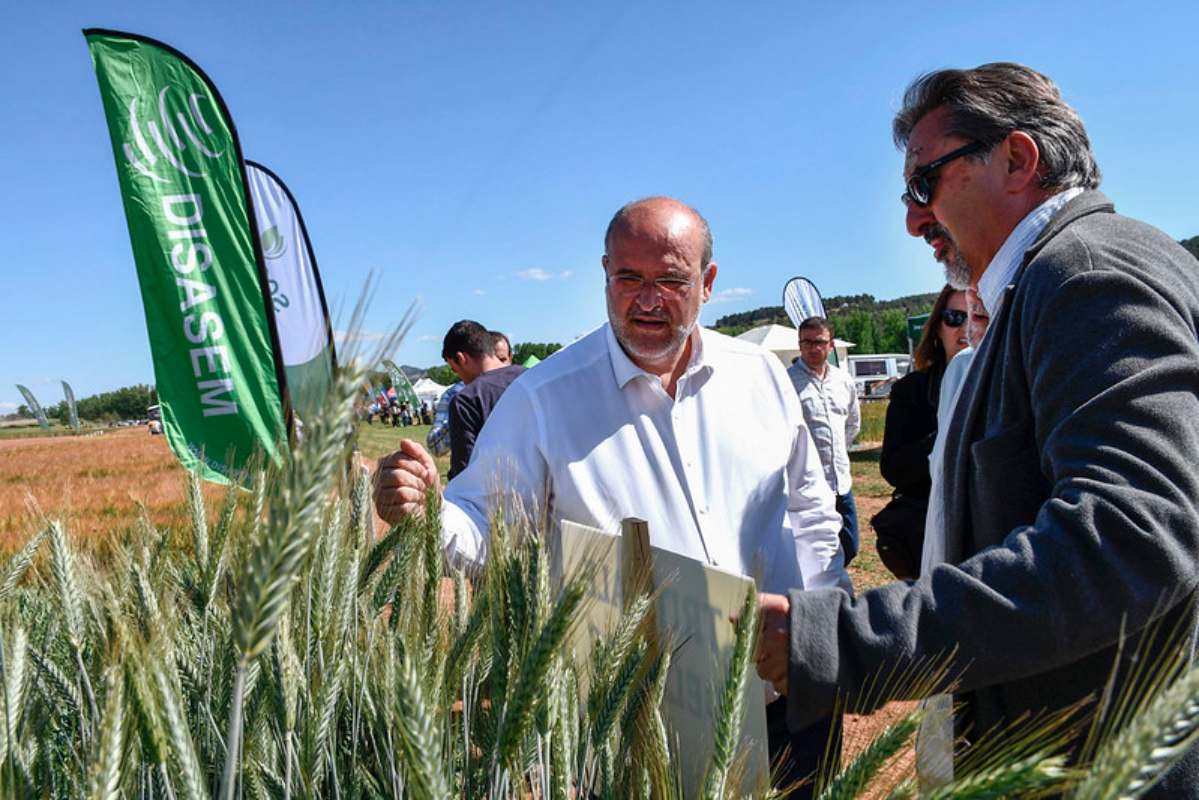 Guijarro, durante la jornada de puertas abiertas sobre 'Transferencia de tecnología agraria’.