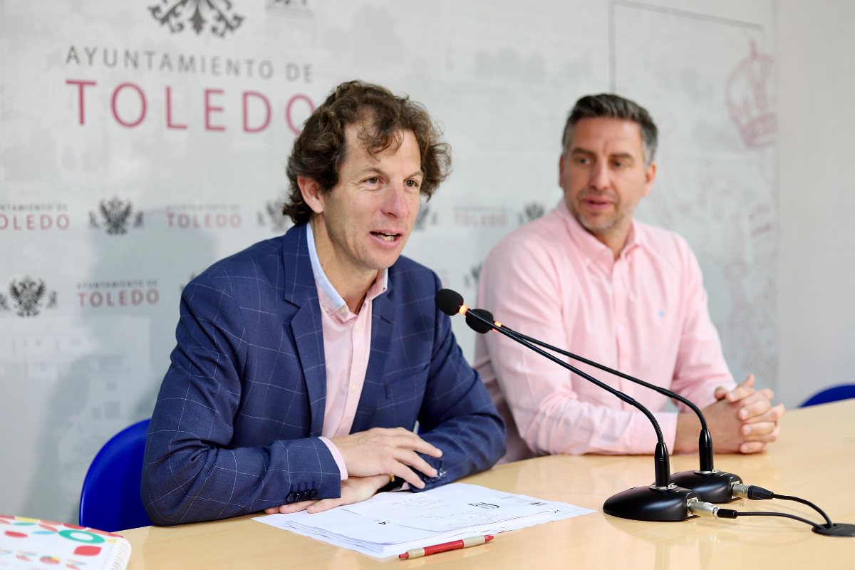 Rubén Lozano, presentando el Campus Gigantes en Toledo.