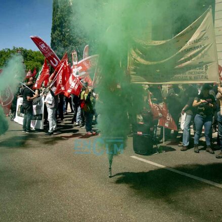 Manifestación de los agentes medioambientales en Toledo