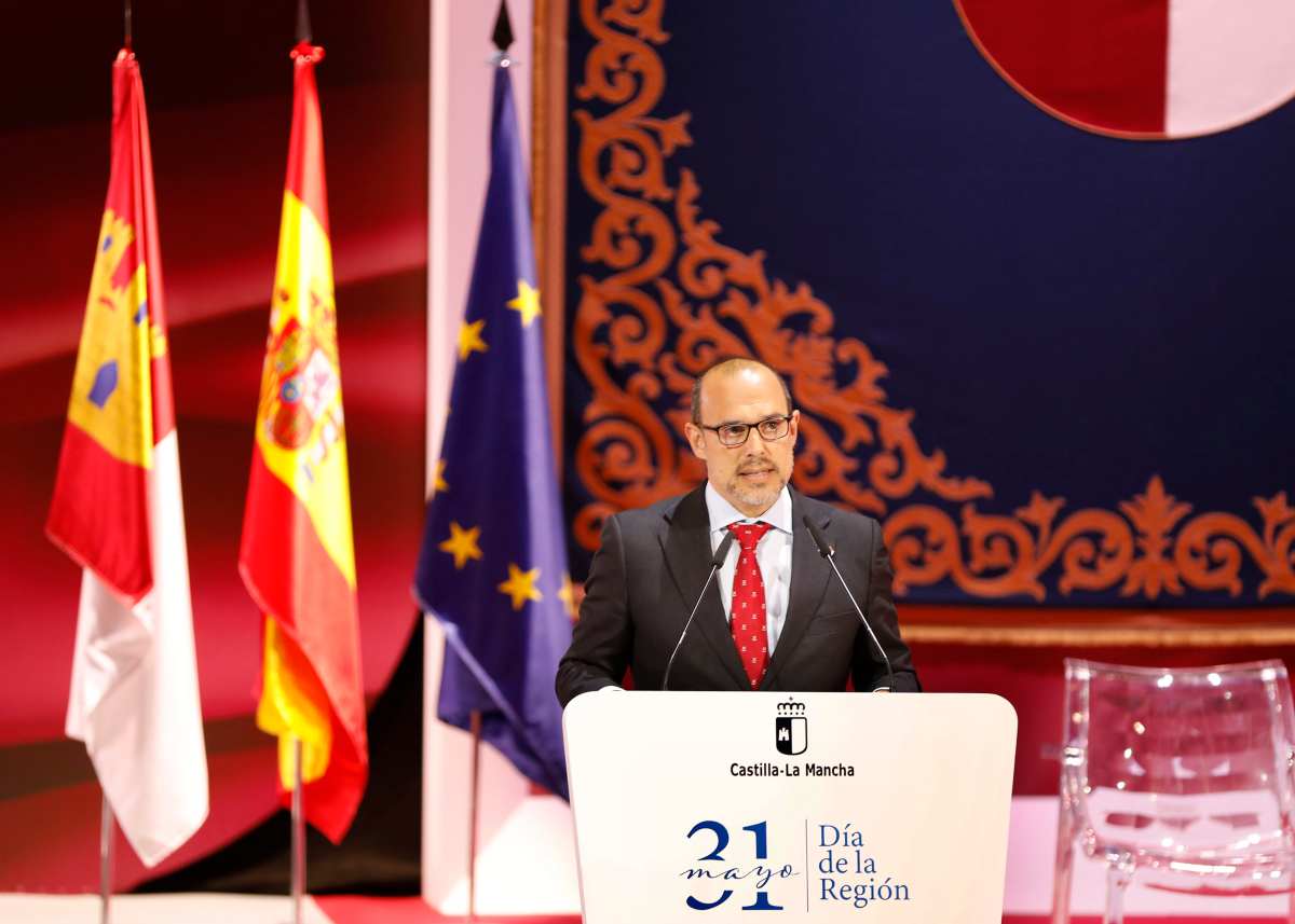 El presidente de las Cortes de Castilla-La Mancha, Pablo Bellido.