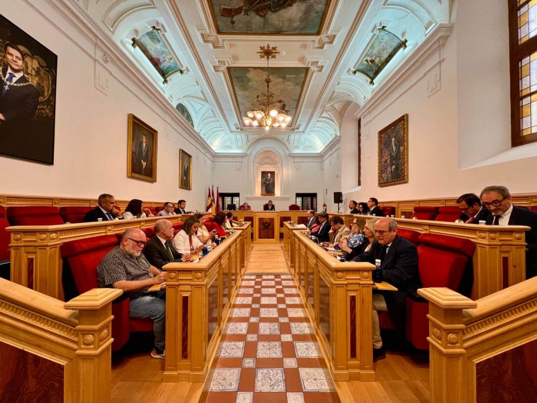 Pleno del Ayuntamiento de Toledo de hoy viernes.