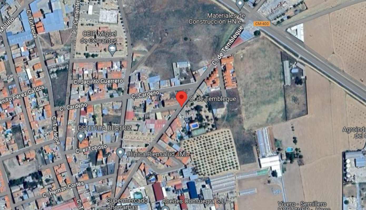 Agreden a una mujer por un posible robo en Consuegra. Imagen: Google Maps.