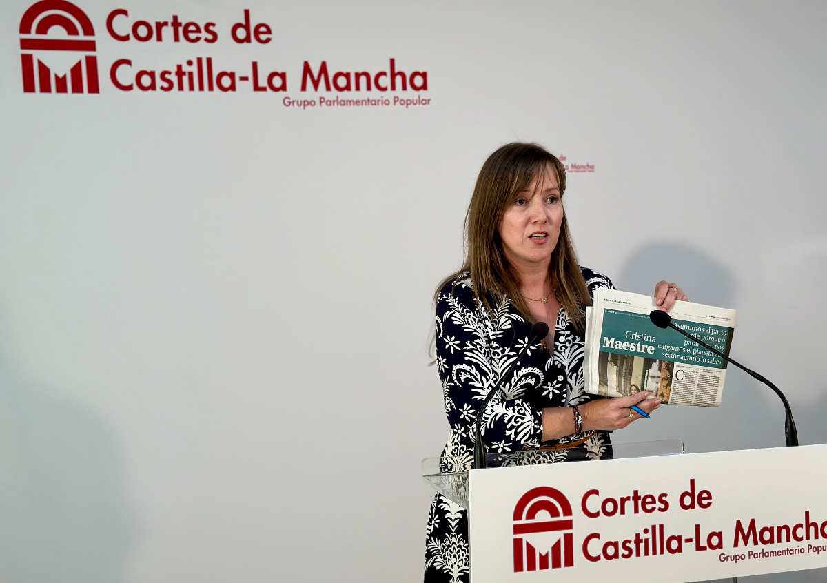 La secretaria de la Mesa de las Cortes de Castilla-La Mancha y parlamentaria del PP, Tania Andicoberry.