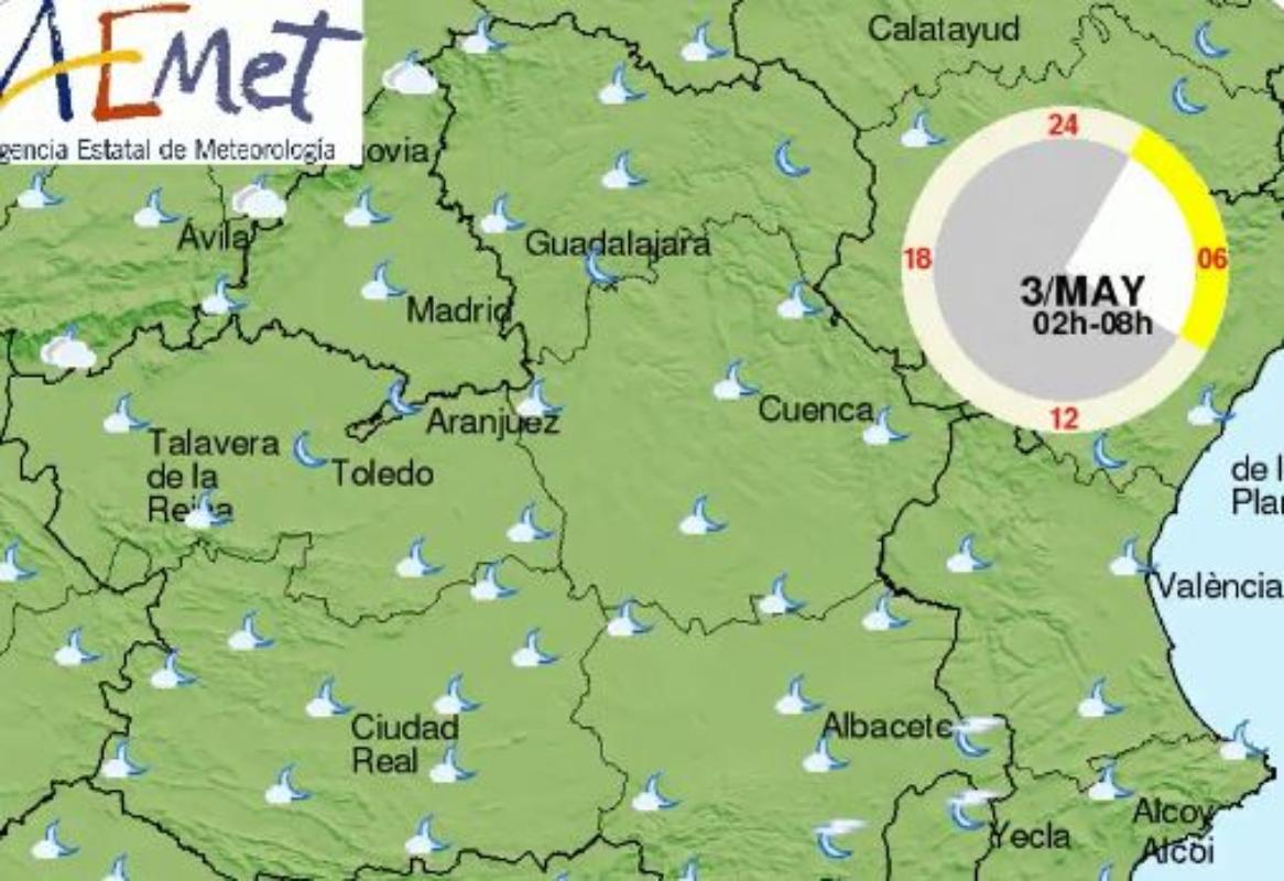 El tiempo del primer viernes de mayo en CLM.