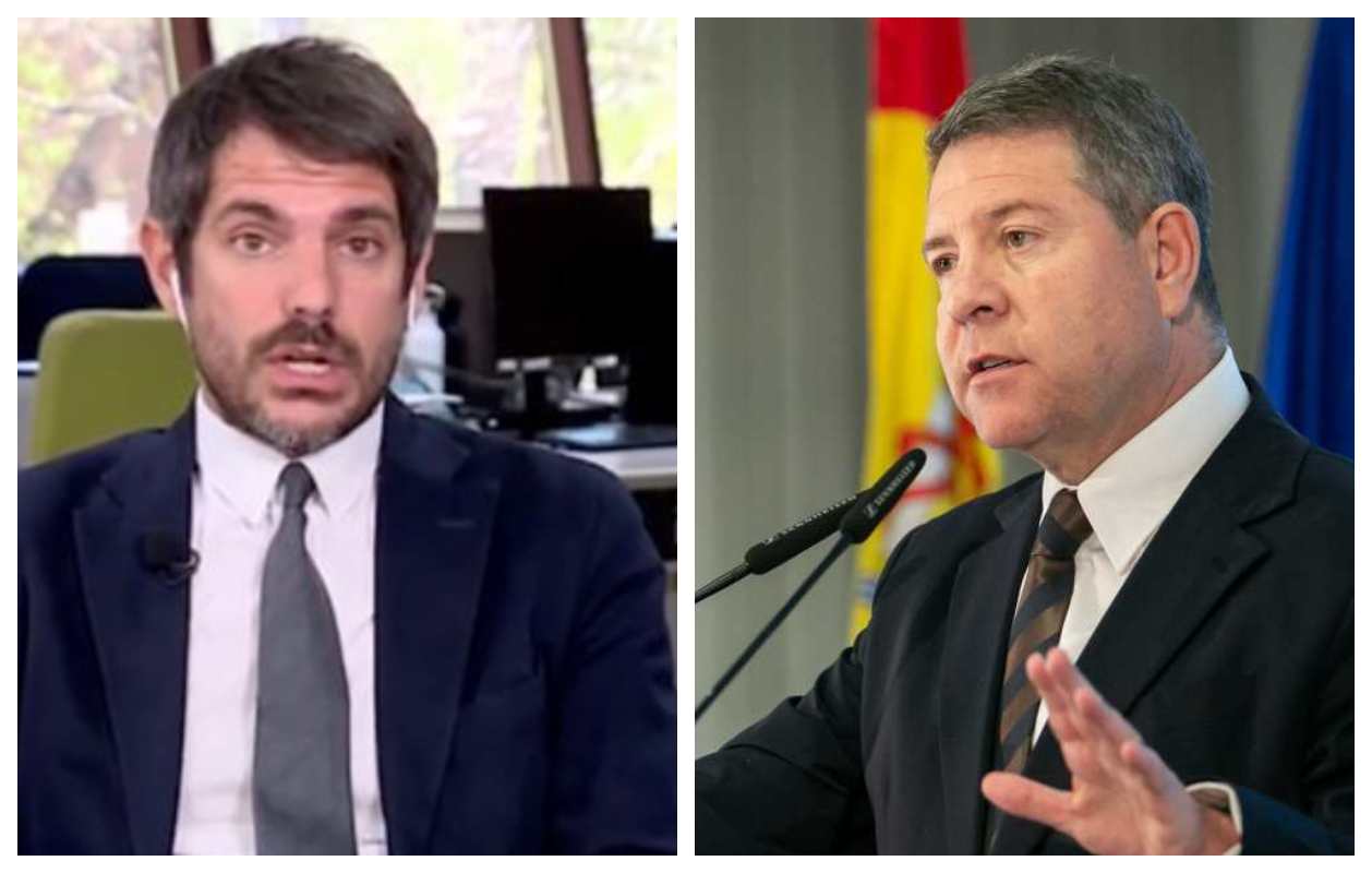 El ministro de Cultura, Ernest Urtasun, y el presidente de Castilla-La Mancha, Emiliano García-Page.