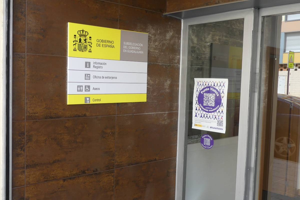 La subdelegación del Gobierno en Guadalajara es Punto Violeta