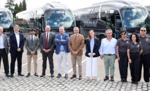 Presentación de la nueva flota de autobuses de la línea Talavera-Madrid.