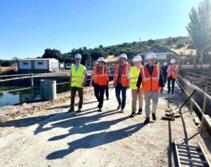 El subdelegado del Gobierno y el presidente de la Confederación del Guadiana han visitado las obras