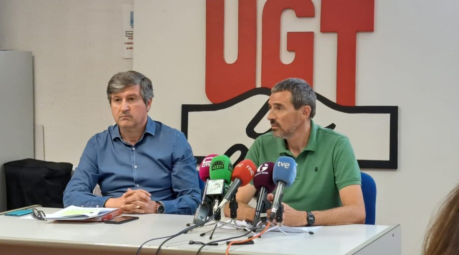 Foto rueda de prensa UGT FeSMC Guadalajara