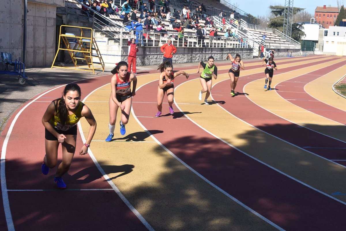 Imagen de archivo de una prueba de atletismo en el Polideportivo Rey Juan Carlos de Ciudad Real